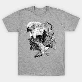 Eagle hawk and owl T-Shirt